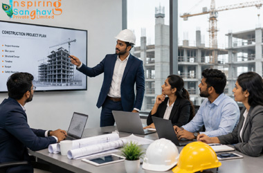 Home Professional construction services corporate office meeting in Lucknow