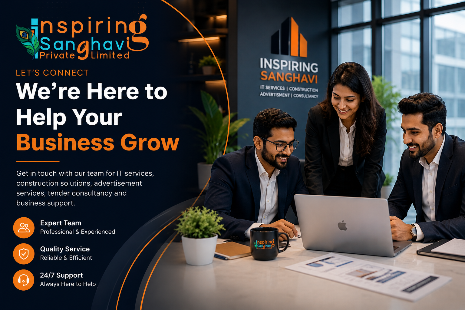 Contact Us Professional corporate business consultation team at Inspiring Sanghavi Pvt. Ltd. office in Lucknow