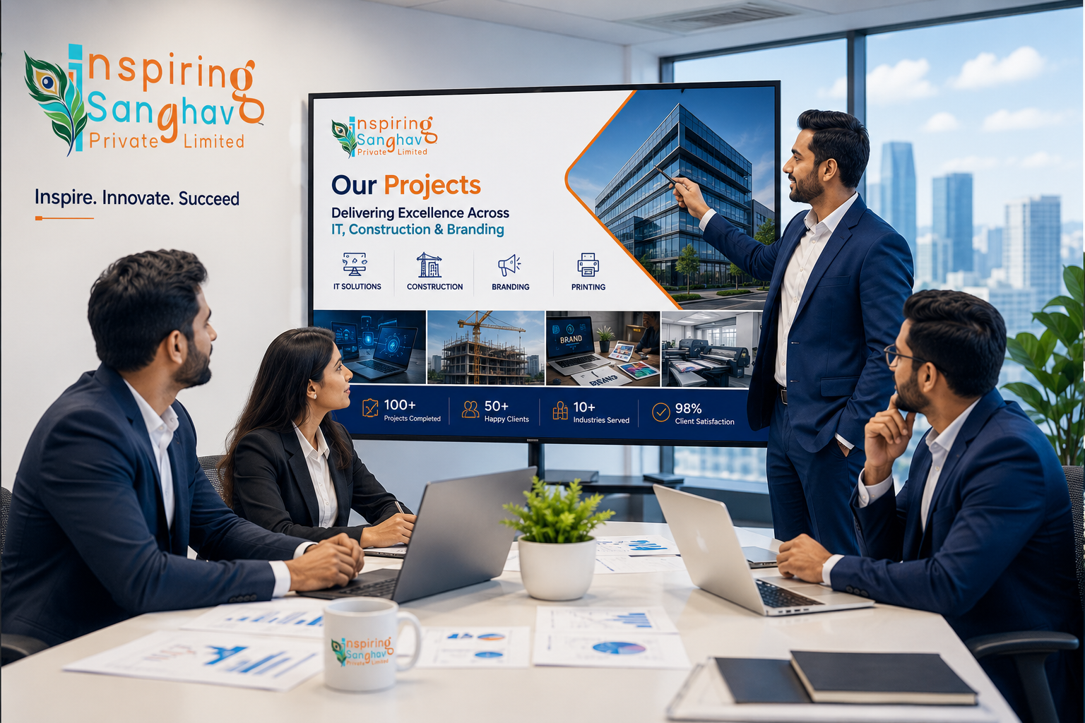 Corporate Team Project Discussion Meeting | Inspiring Sanghavi Private Limited