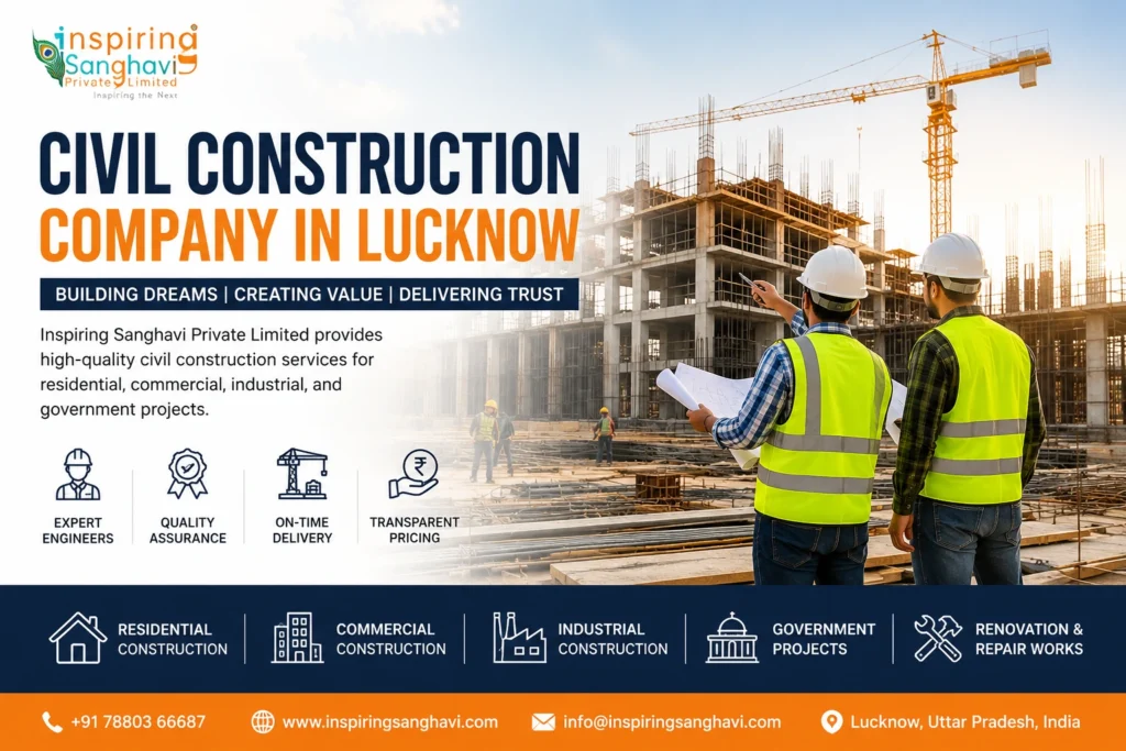 Civil Construction Company in Lucknow – Complete Guide to Quality Construction Services in 2026 Civil Construction Company in Lucknow by Inspiring Sanghavi Private Limited