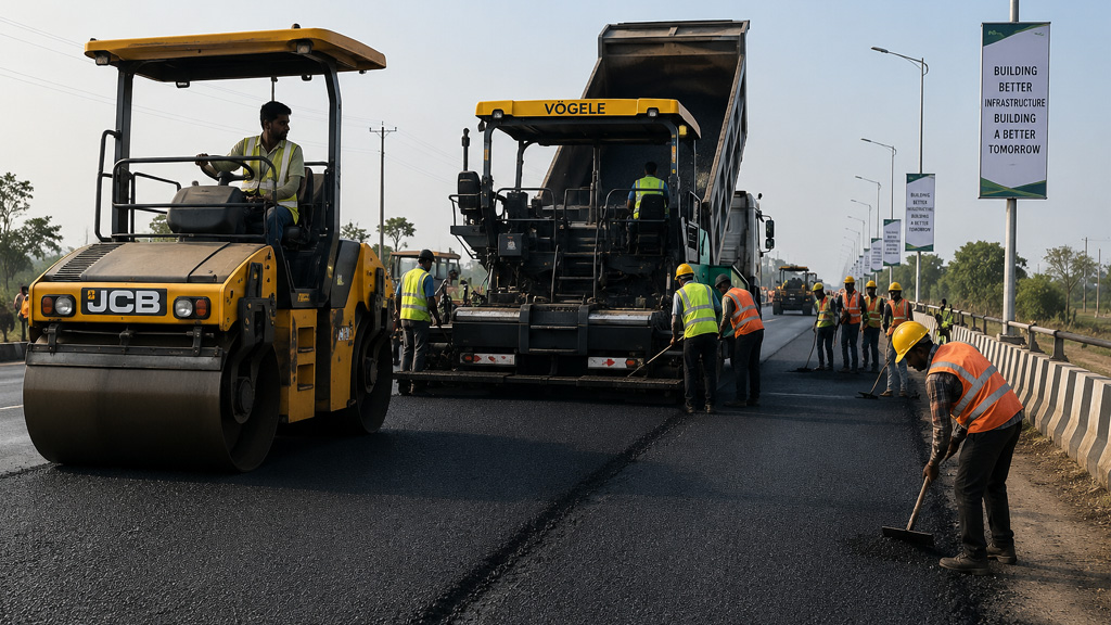 Government Road Construction Project by Inspiring Sanghavi Private Limited