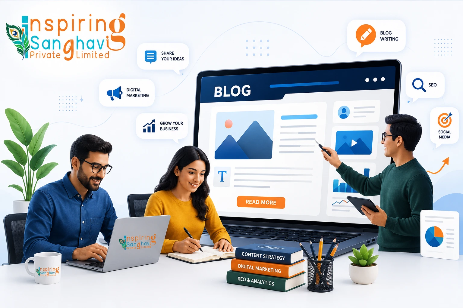 professional blog writing digital marketing team inspiring sanghavi
