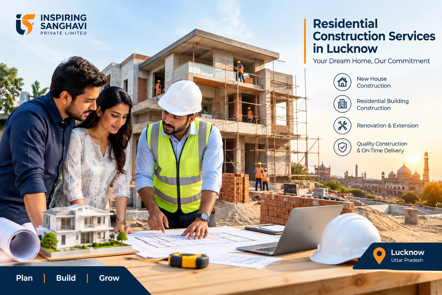 Home residential construction services in lucknow